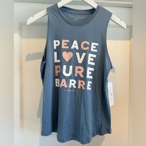 NWT Peace Love Pure Barre Collab with Spiritual Gangster Tank